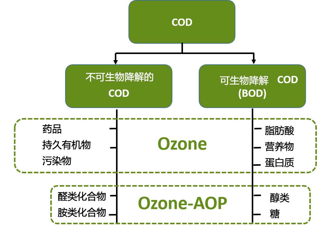 COD和BOD工業用水臭氧處理 